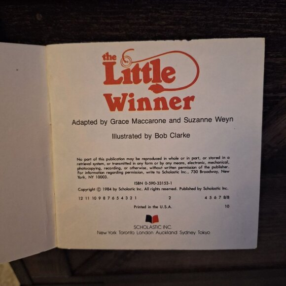 The Little Winner Book World of Littles Small Paperback ABC TV Show Cartoon 80s - Picture 3 of 7